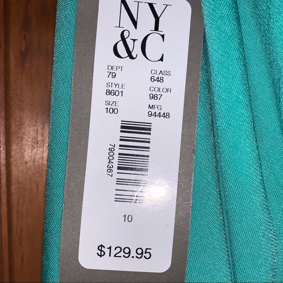 Turquoise green dress size 10 - Picture 4 of 7